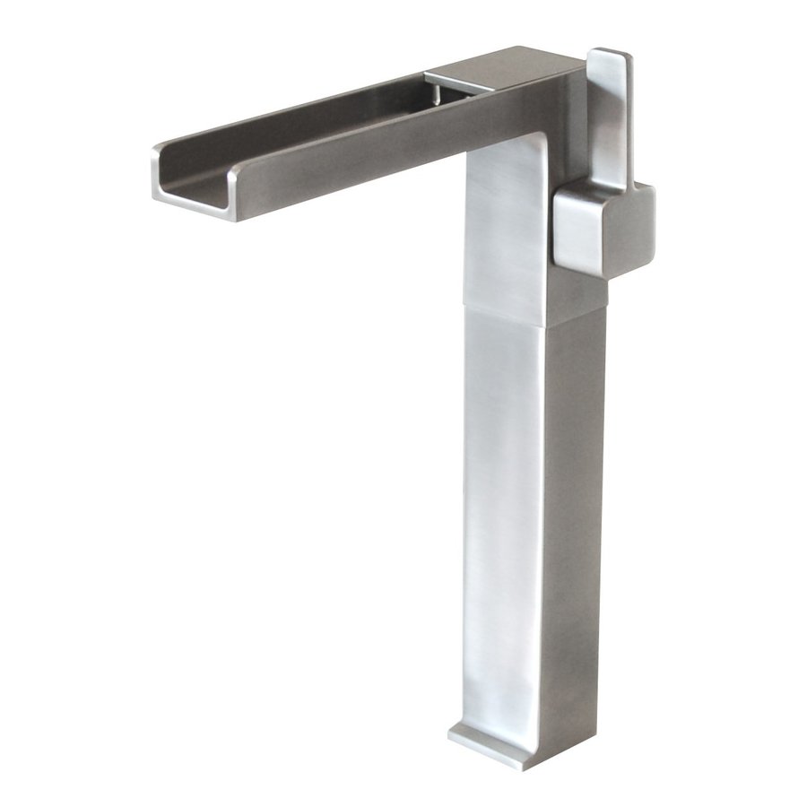 Eden Bath Cascada Brushed nickel 1-handle Vessel Bathroom Faucet at ...