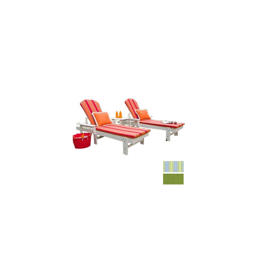 Polywood Set Of 2 South Beach Plastic Patio Chaise Lounge At Lowes Com