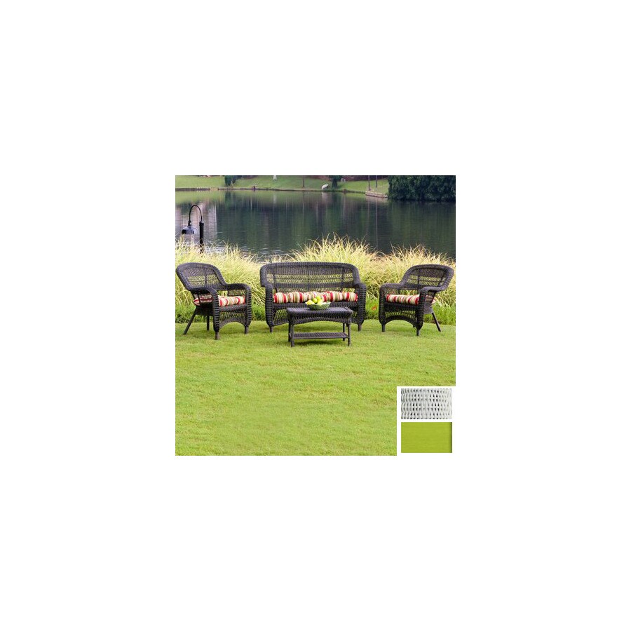 Tortuga Outdoor PS4S-WHITE KIWI 4-Piece Portside Patio Conversation Set