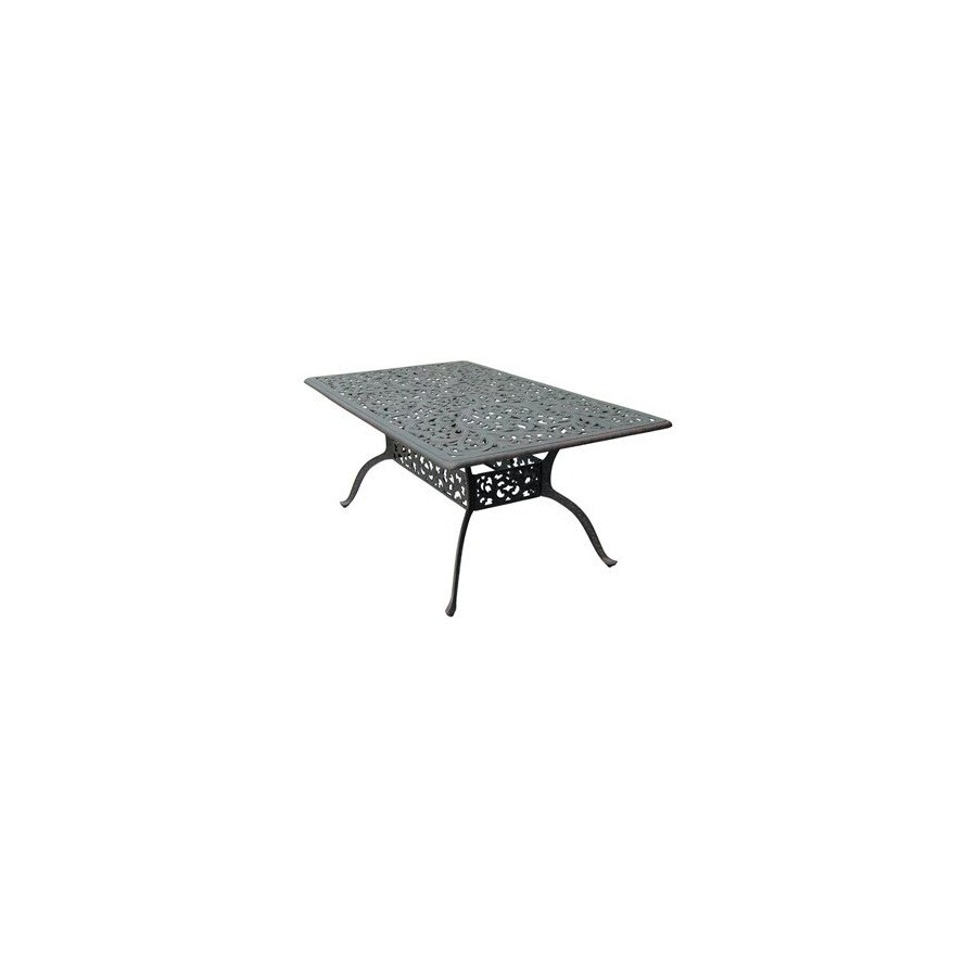 Darlee Series 80 72 In X 42 Cast Aluminum Rectangle Patio Darlee Series 80 72 In X 42 Cast Aluminum Rectangle Patio Dining Table