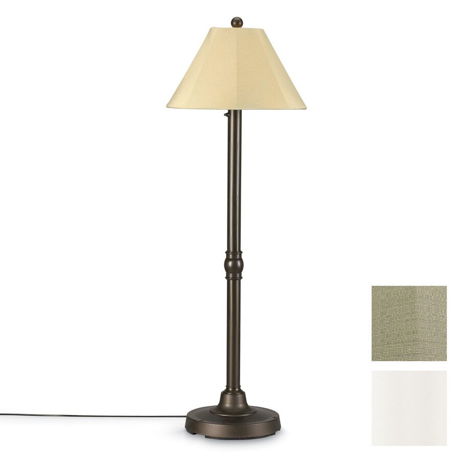 Patio Living Concepts 31101 5-ft Resin Outdoor Floor Lamp with Basil Shade