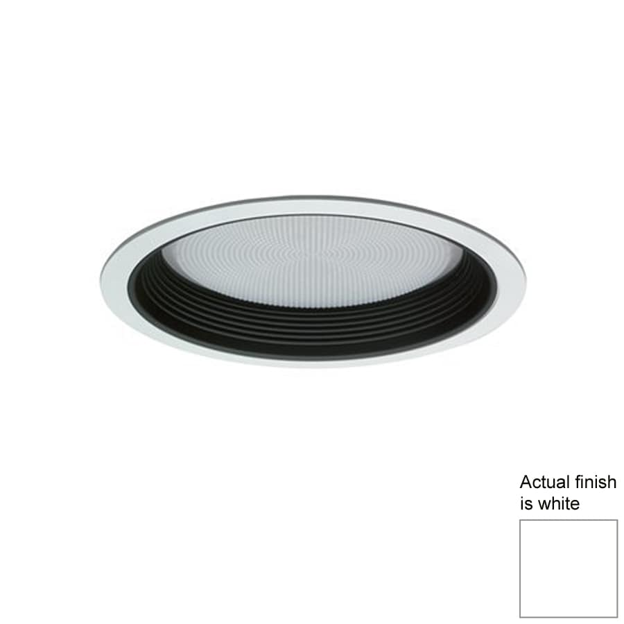 Nicor Lighting White Baffle Recessed Light Trim (Fits Housing Diameter