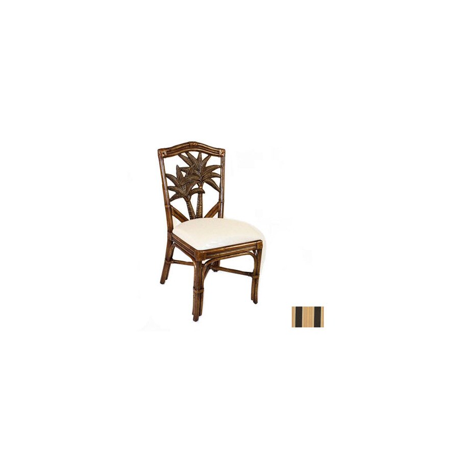 Hospitality Rattan ATG5259922 Cancun Palm TC Antique Dining Chair