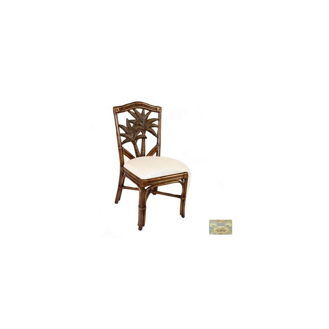 Hospitality Rattan ATG5259953 Cancun Palm TC Antique Dining Chair