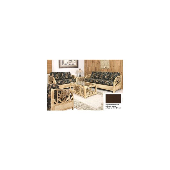 Hospitality Rattan ATG5260397 Cancun Palm TC Antique 5-Piece Seating Set