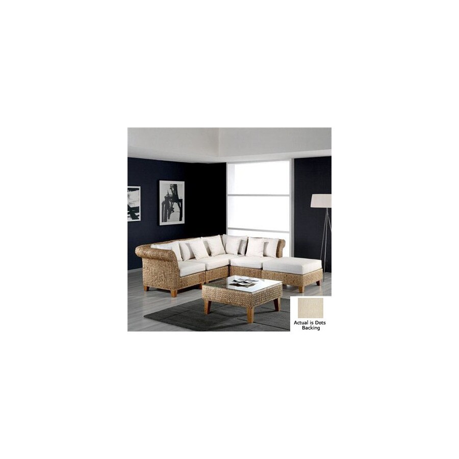Hospitality Rattan ATG5265690 Seagrass Natural 6-Piece Seating Set