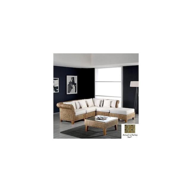 Hospitality Rattan ATG5265695 Seagrass Natural 6-Piece Seating Set