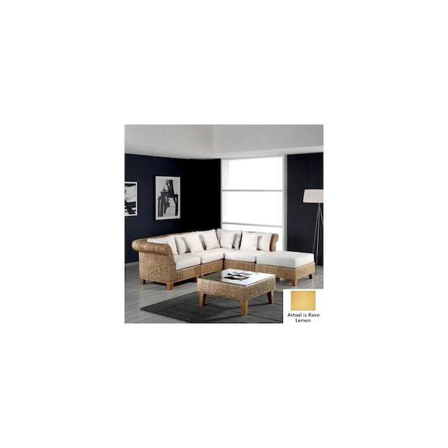 Hospitality Rattan ATG5265697 Seagrass Natural 6-Piece Seating Set