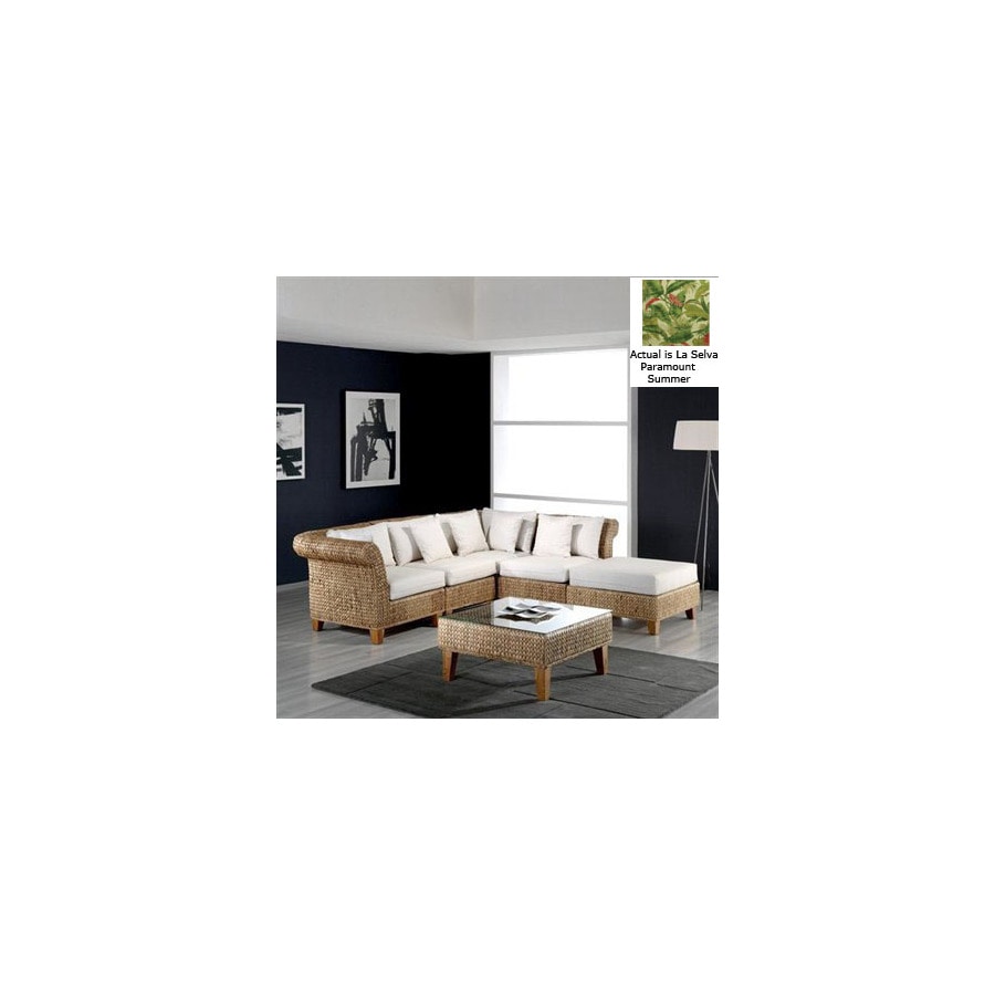 Hospitality Rattan ATG5265712 Seagrass Natural 6-Piece Seating Set