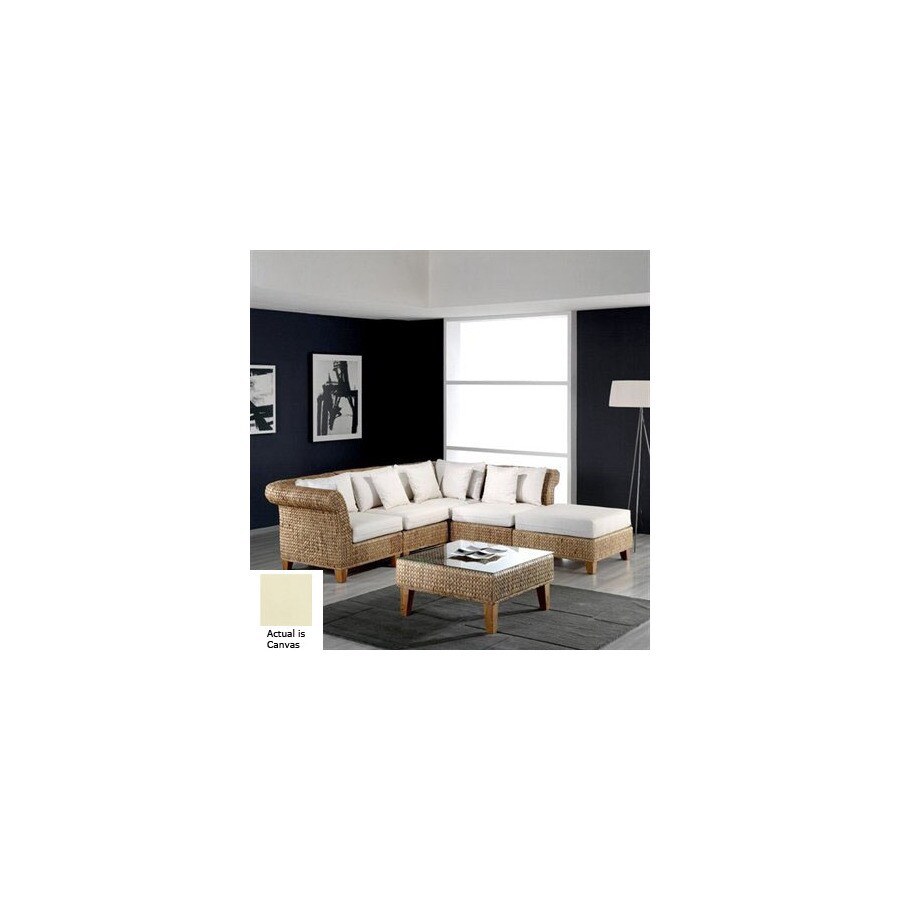 Hospitality Rattan ATG5265715 Seagrass Natural 6-Piece Seating Set