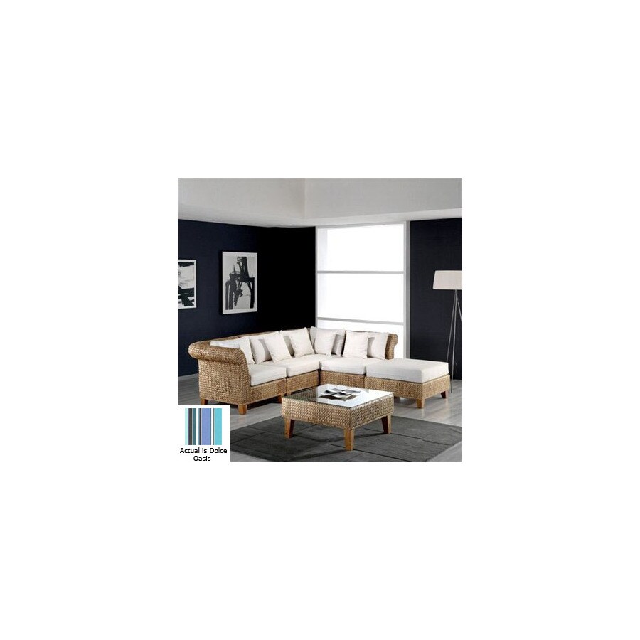 Hospitality Rattan ATG5265716 Seagrass Natural 6-Piece Seating Set