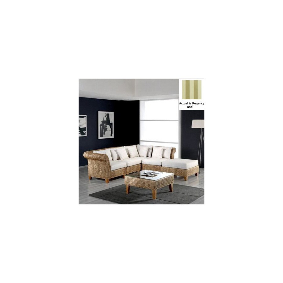 Hospitality Rattan ATG5265719 Seagrass Natural 6-Piece Seating Set