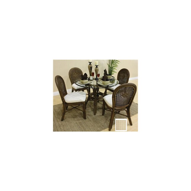 Hospitality Rattan ATG6187383 Key West Antique Dining Set