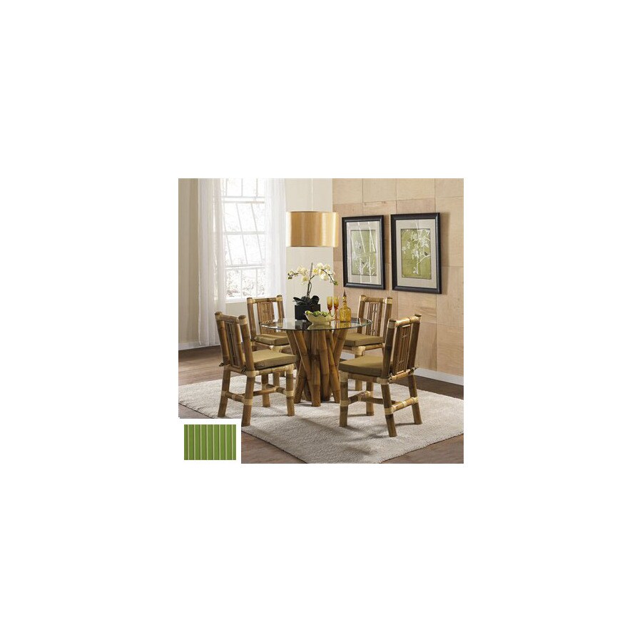 Hospitality Rattan Aloha Natural Dining Set in the Dining Room Sets