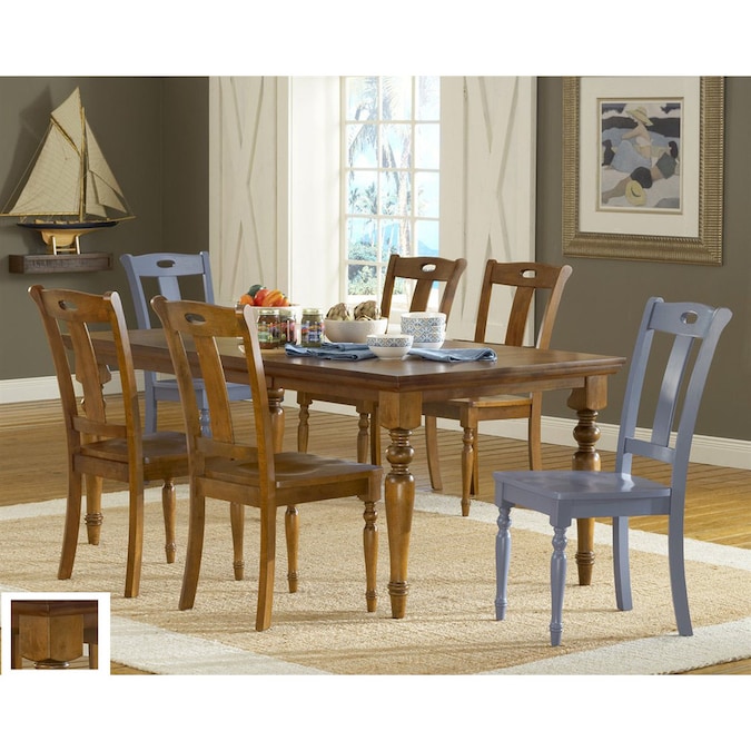 Steve Silver Company Barbados Honey Oak, Honey Oak Dining Room Table And Chairs