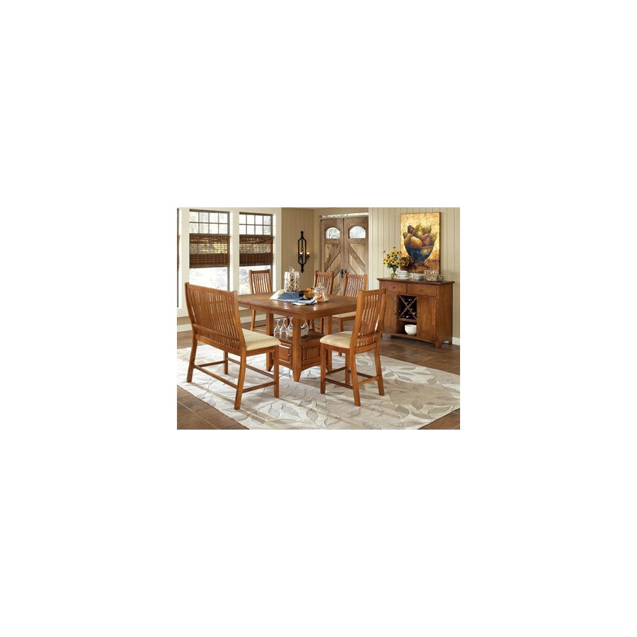 Steve Silver Company Tulsa Rich Cherry Dining Set At Lowes Steve Silver Company Tulsa Rich Cherry Dining Set