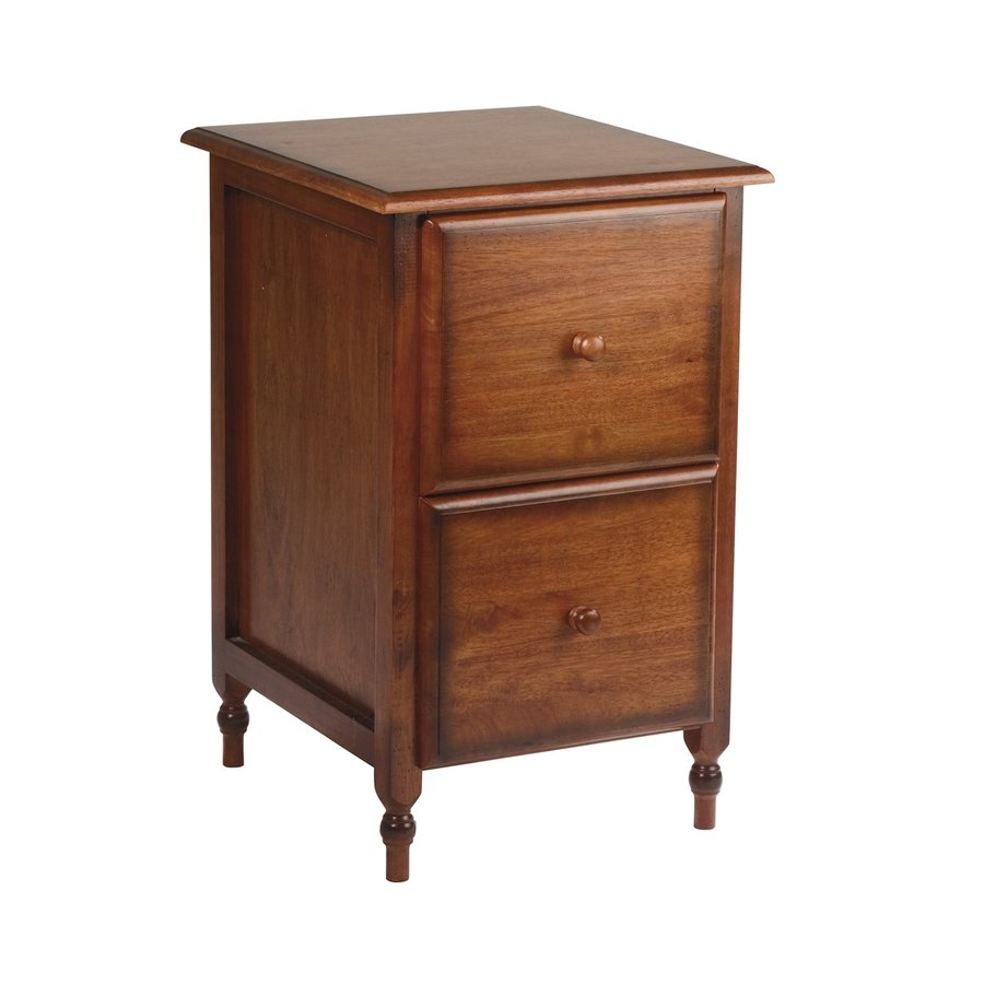 OSP Home Furnishings Knob Hill Antique cherry 2Drawer File at