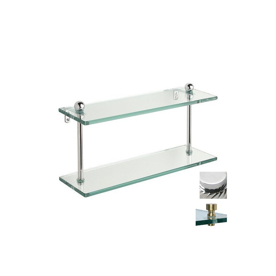 Allied Brass FT-2/16-PC Prestige Regal Polished Chrome Brass Bathroom Shelf