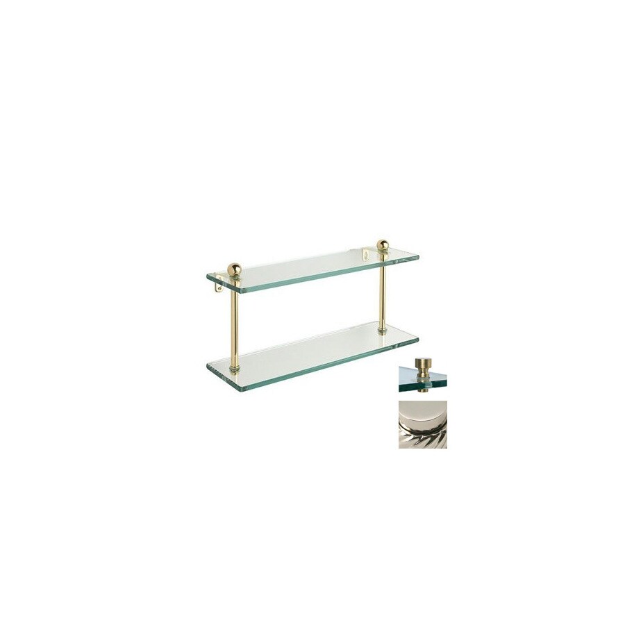 Allied Brass FT-2/16-PNI Prestige Regal Polished Nickel Brass Bathroom Shelf