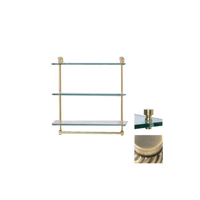 Allied Brass FT-5/16TB-ABR Prestige Regal Antique Brass Bathroom Shelf