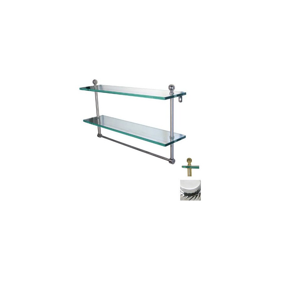 Allied Brass MA-2/22TB-PC Prestige Regal Polished Chrome Brass Bathroom Shelf