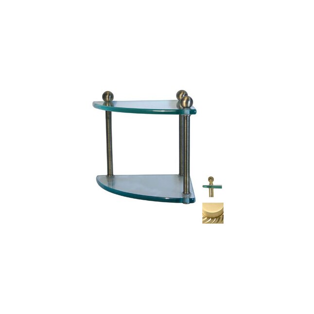 Allied Brass MA-3-SBR Prestige Regal Satin Brass Bathroom Shelf
