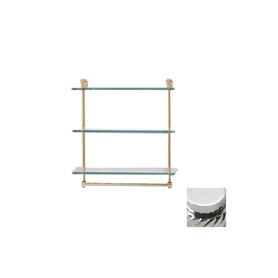 Allied Brass NS-5/22TB-PC Prestige Regal Polished Chrome Brass Bathroom Shelf