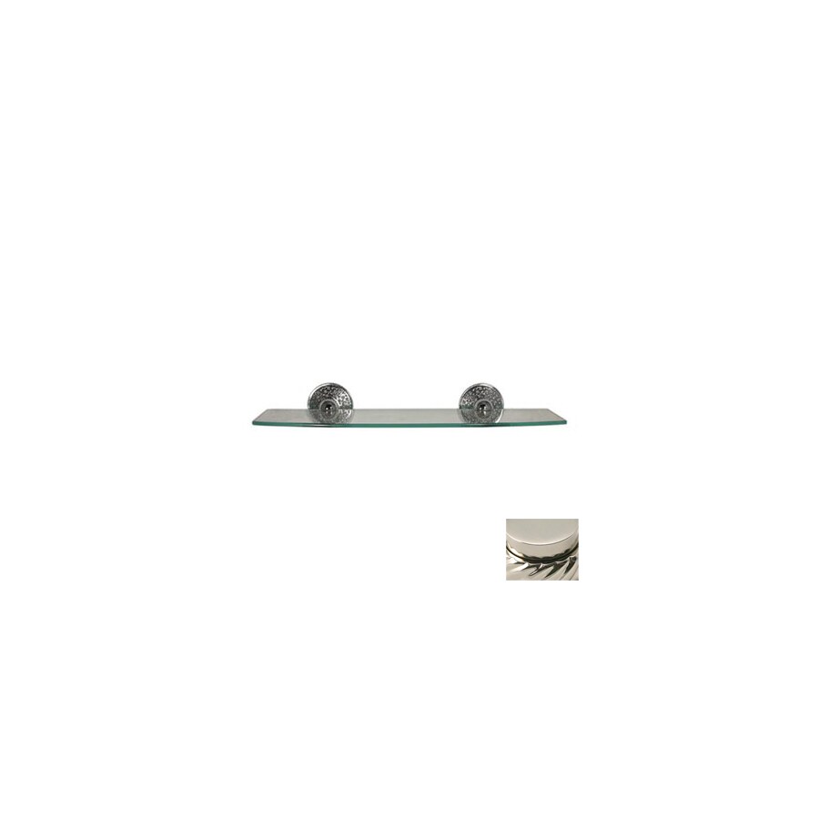 Allied Brass PMC-33/18-PNI Prestige Monte Carlo Polished Nickel Brass Bathroom Shelf