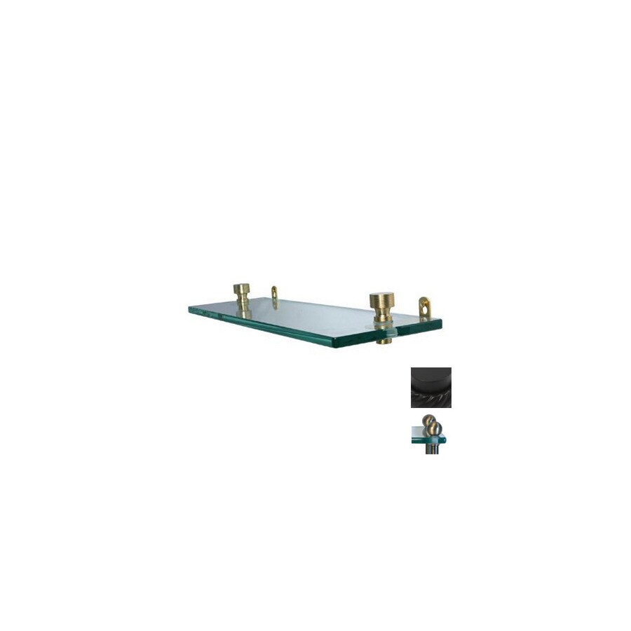 Allied Brass PR-1-16-BKM Prestige Regal Matte Black Brass Bathroom Shelf