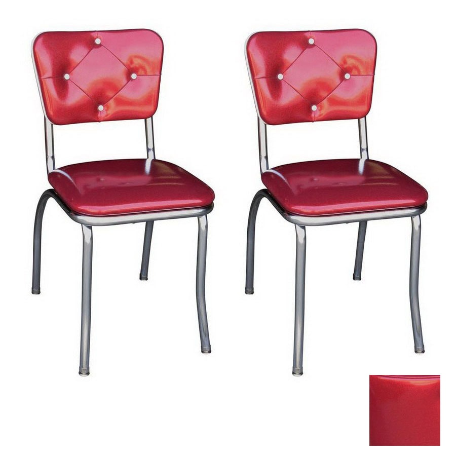Richardson Seating 50 S Retro Chrome Stackable Dining Chair At Lowes Richardson Seating 50 S Retro Chrome Stackable Dining Chair