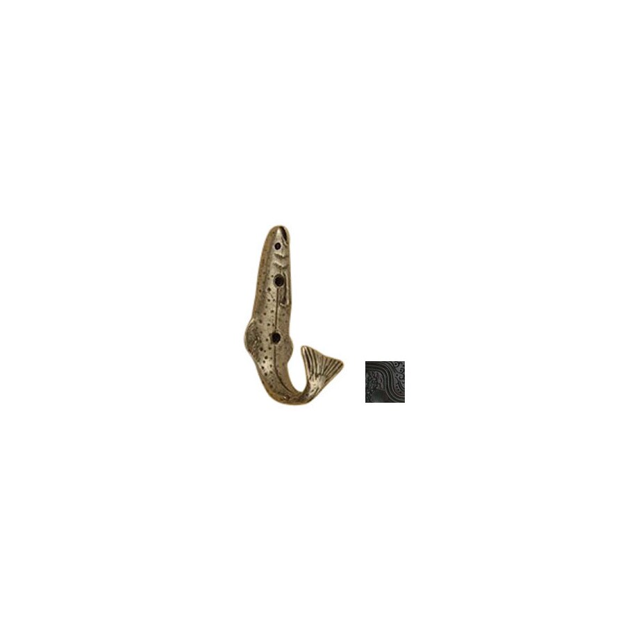 Anne at Home 820-934 Fish and Field and Stream Rust with Verde Wash Robe Hook