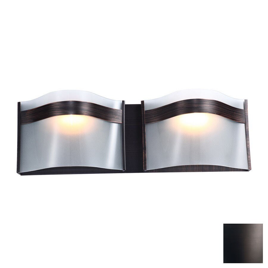 Dvi 2 Light Abyss Oil Rubbed Bronze Bathroom Vanity Light At Lowes Com