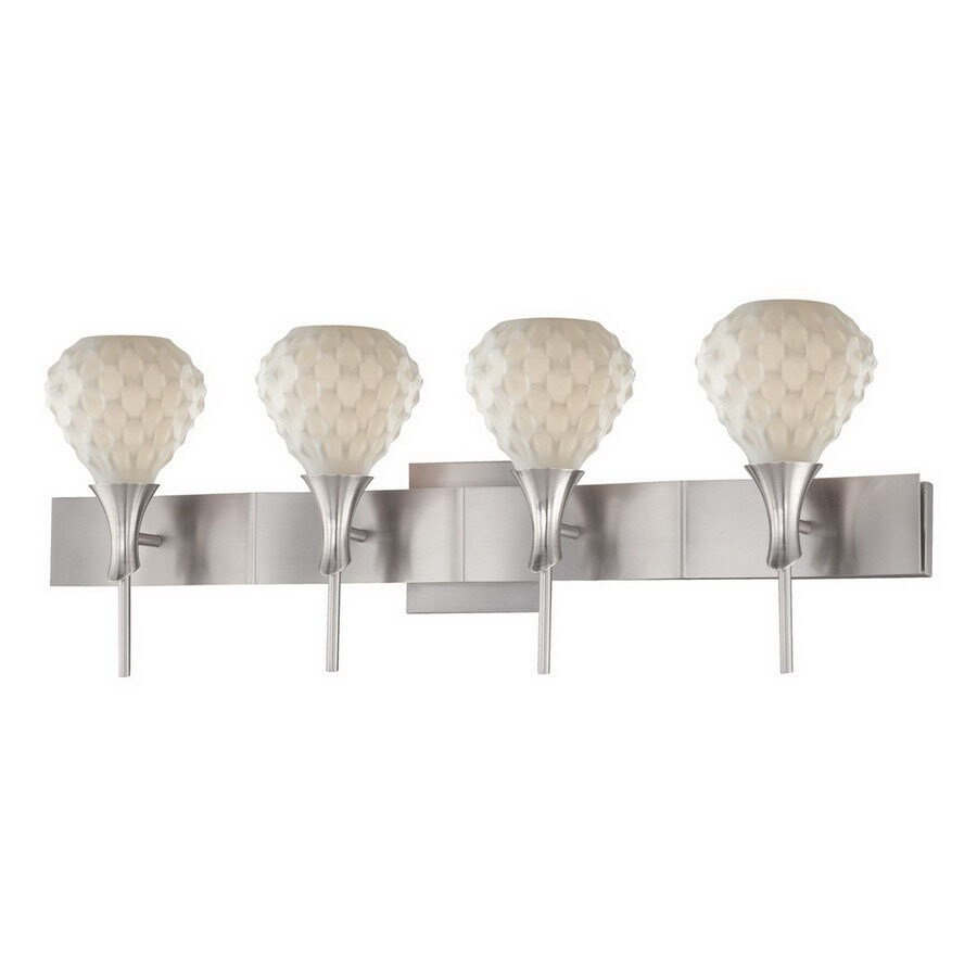Philips Forecast 190152836 4-Light Ripple Satin Nickel Bathroom Vanity Light
