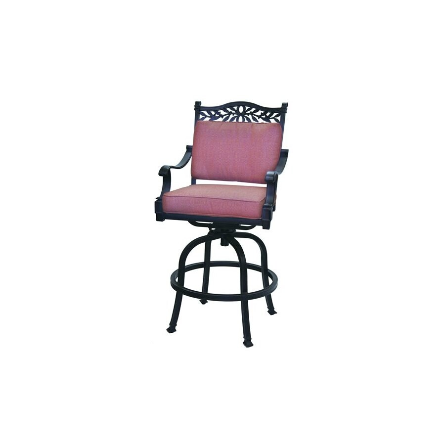 Darlee Charleston Aluminum Swivel Patio BarHeight Chair at