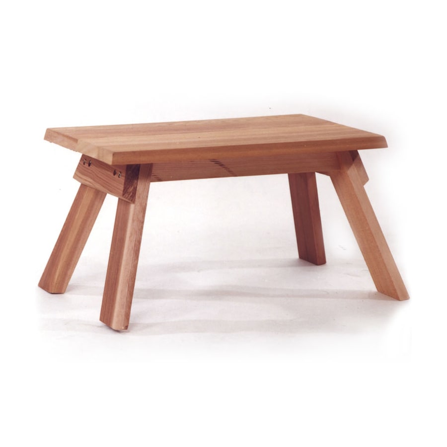 All Things Cedar Natural Cedar Foot Stool at Lowes.com