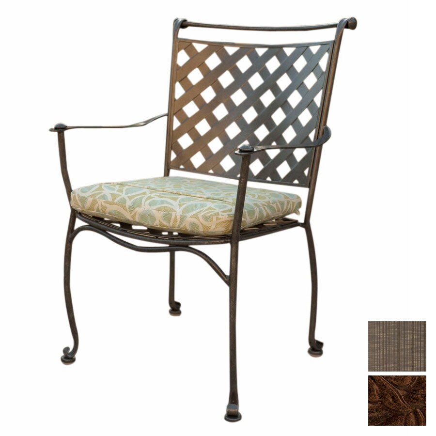 Cascadia Maddox Wrought Iron Patio Dining Chair at
