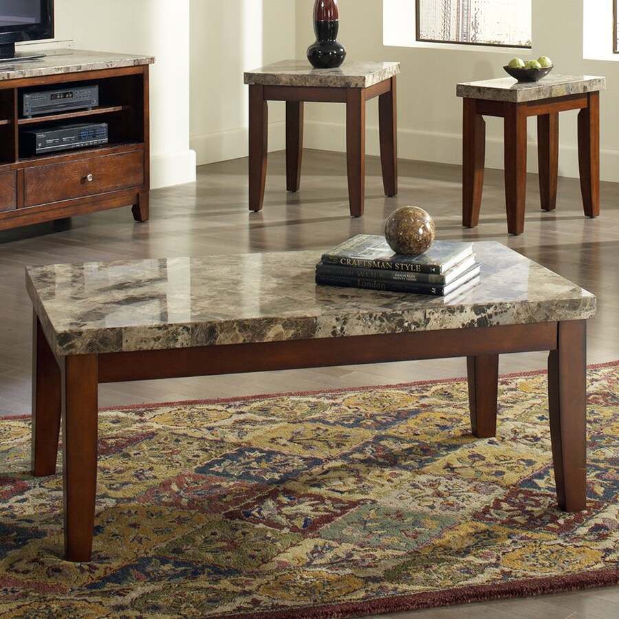 Steve Silver Montibello Spanish brown marble veneer Cherry Granite
