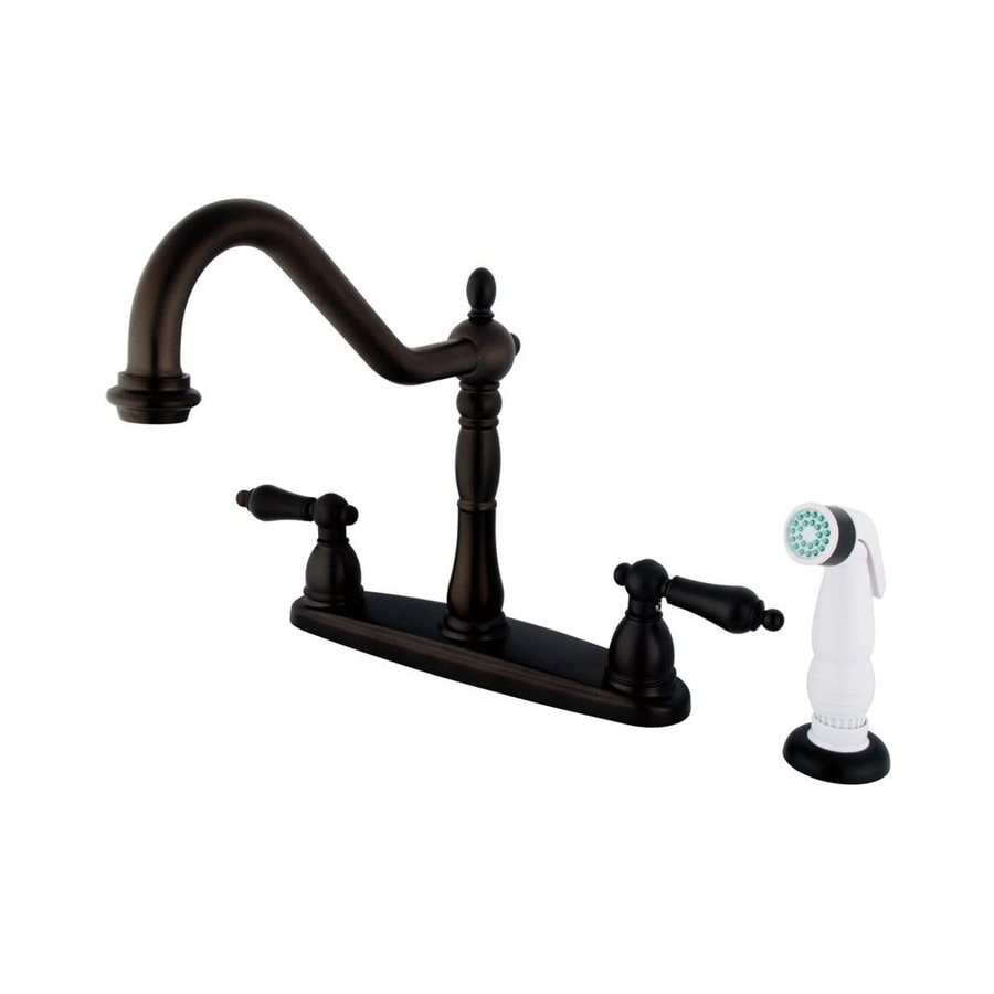 Elements of Design Heritage OilRubbed Bronze 2Handle Deck Mount Bridge Kitchen Faucet at