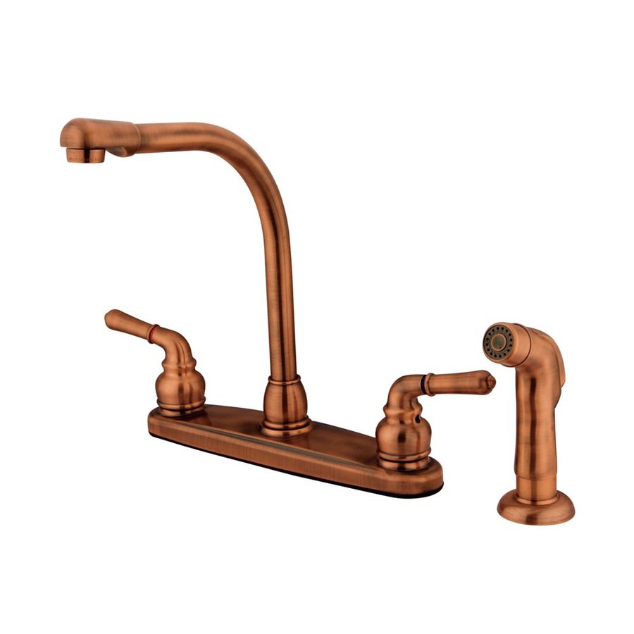 kitchen faucets copper shop elements of design magellan antique copper 2 handle kitchen faucets copper shop elements of design magellan antique copper 2 handle