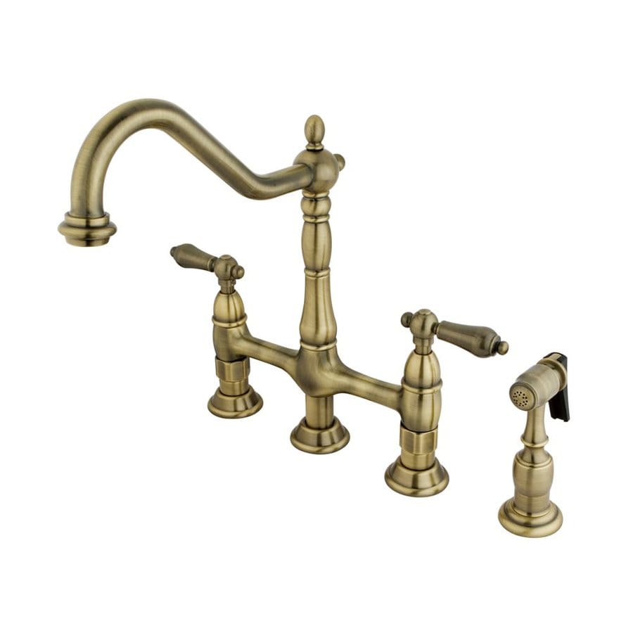 Elements of Design Vintage Brass 2-Handle Deck Mount Bar ...