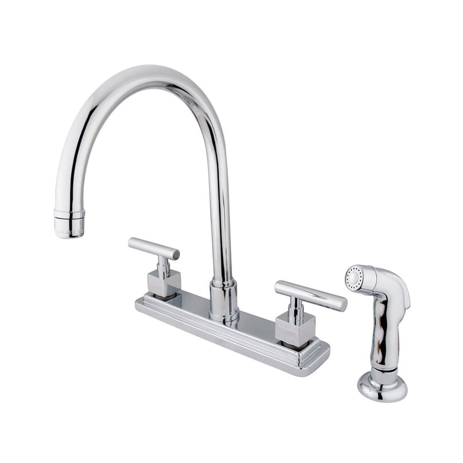 Elements of Design ES8791CQL Claremont Chrome 2-Handle Deck Mount High-Arc Kitchen Faucet