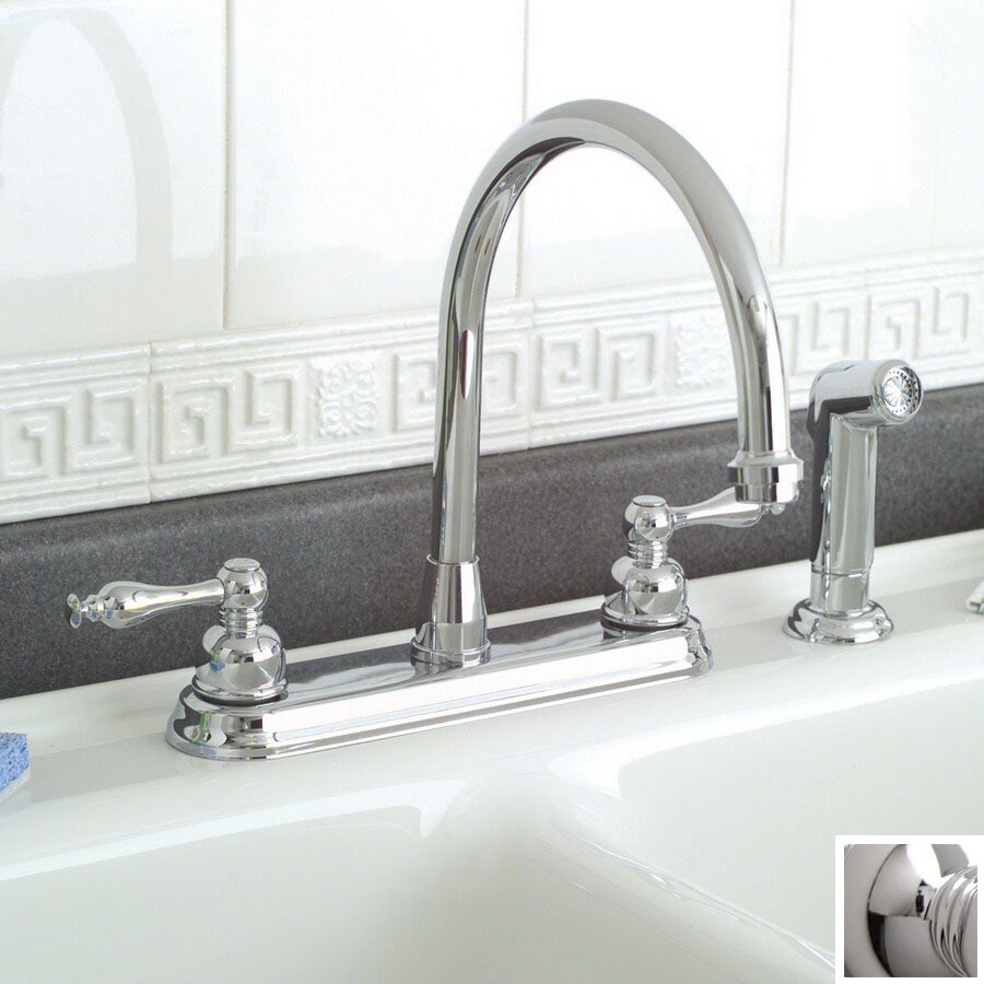 Premier Faucet Wellington Chrome 2 Handle High Arc Kitchen