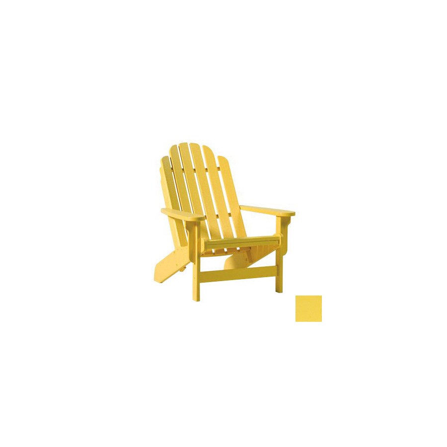 Siesta Furniture Bayfront Bright Yellow Plastic Adirondack Siesta Furniture Bayfront Bright Yellow Plastic Adirondack Chair