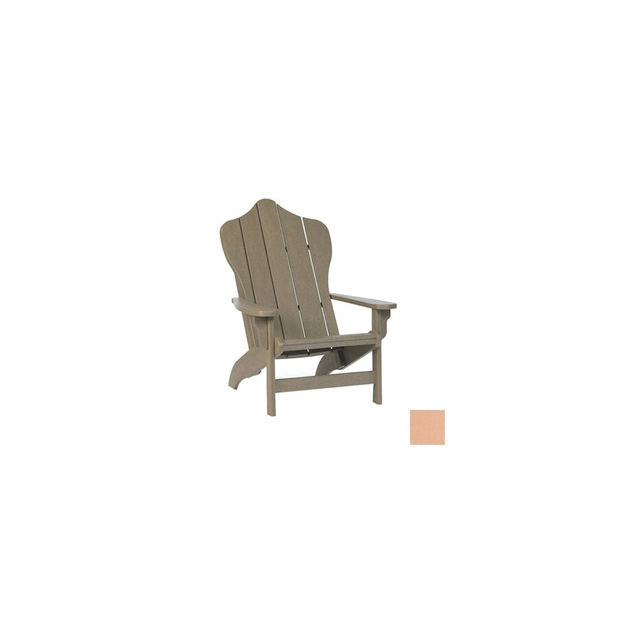 Siesta Furniture Hampton Peach Plastic Adirondack Chair At Lowes Com