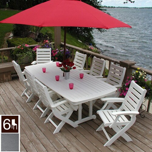 polywood 7 piece outdoor dining set