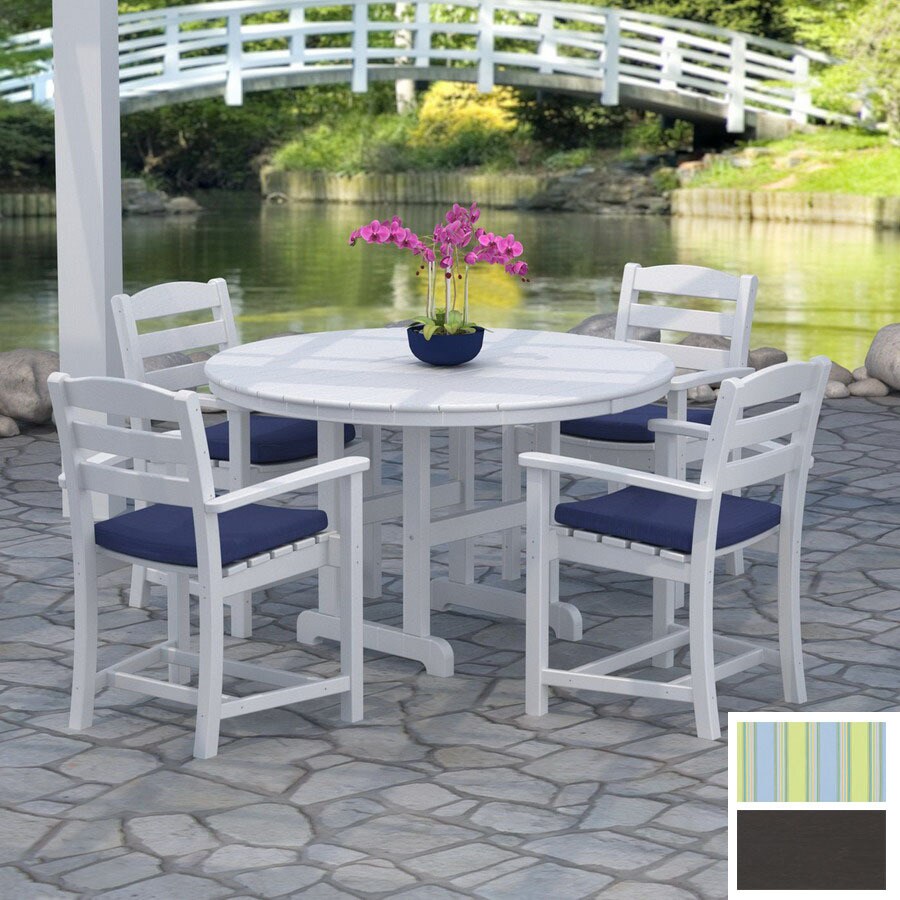 POLYWOOD 5-Piece Patio Dining Set In The Patio Dining Sets Department ...