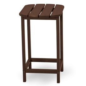 Polywood South Beach Patio Tables At Lowes Polywood South Beach 15 In W X 19 L Oval Plastic End Table