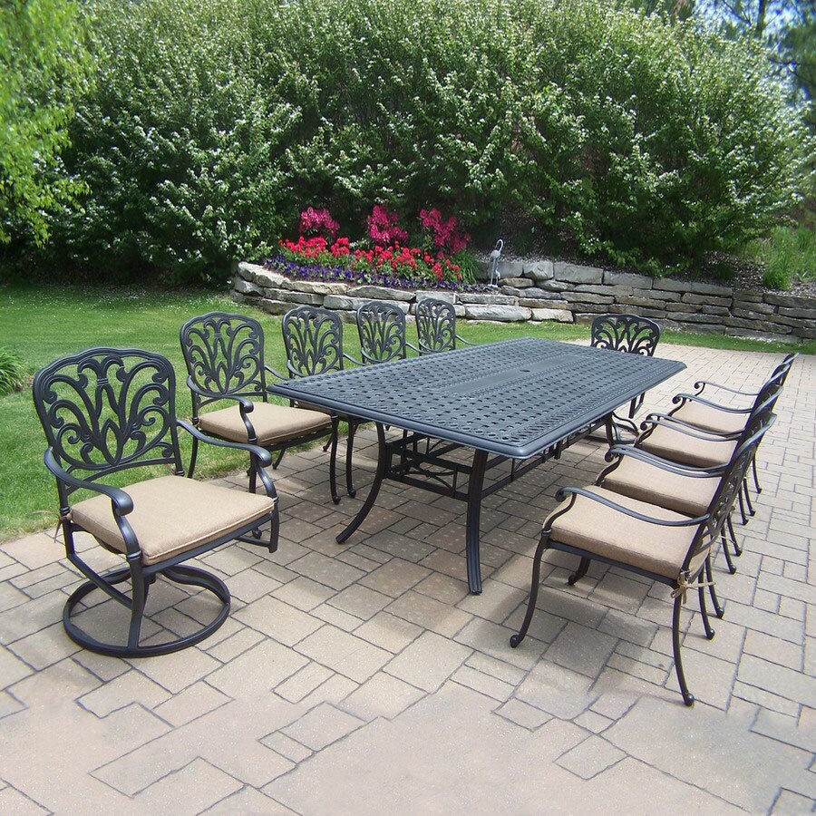 Oakland Living 10Piece Patio Dining Set in the Patio Dining Sets
