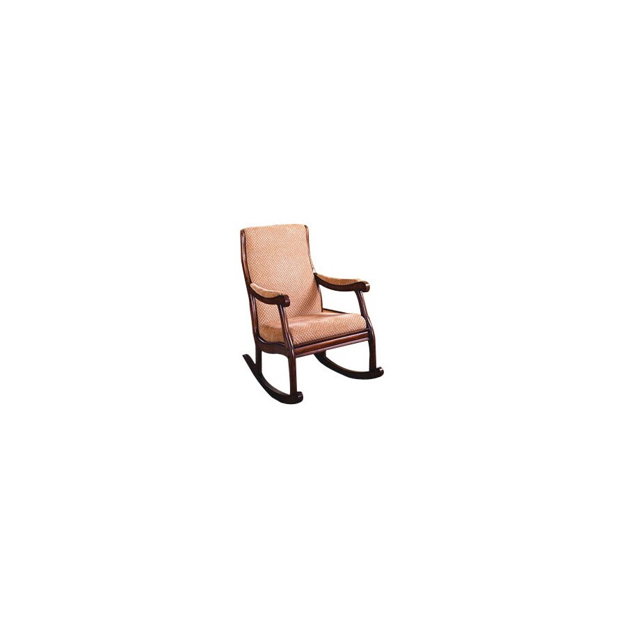 Furniture of America CM-AC6408 Liverpool Antique Oak Outdoor Rocking Chair