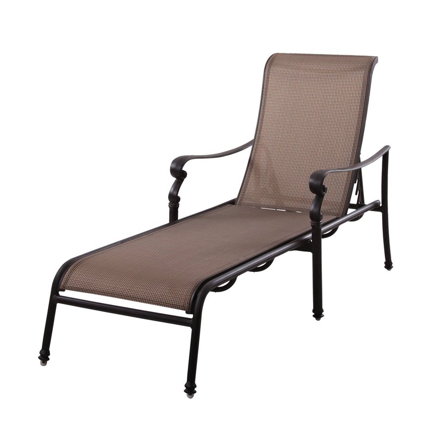 Shop Darlee Monterey Aluminum Chaise Lounge Chair with Mesh Seat at